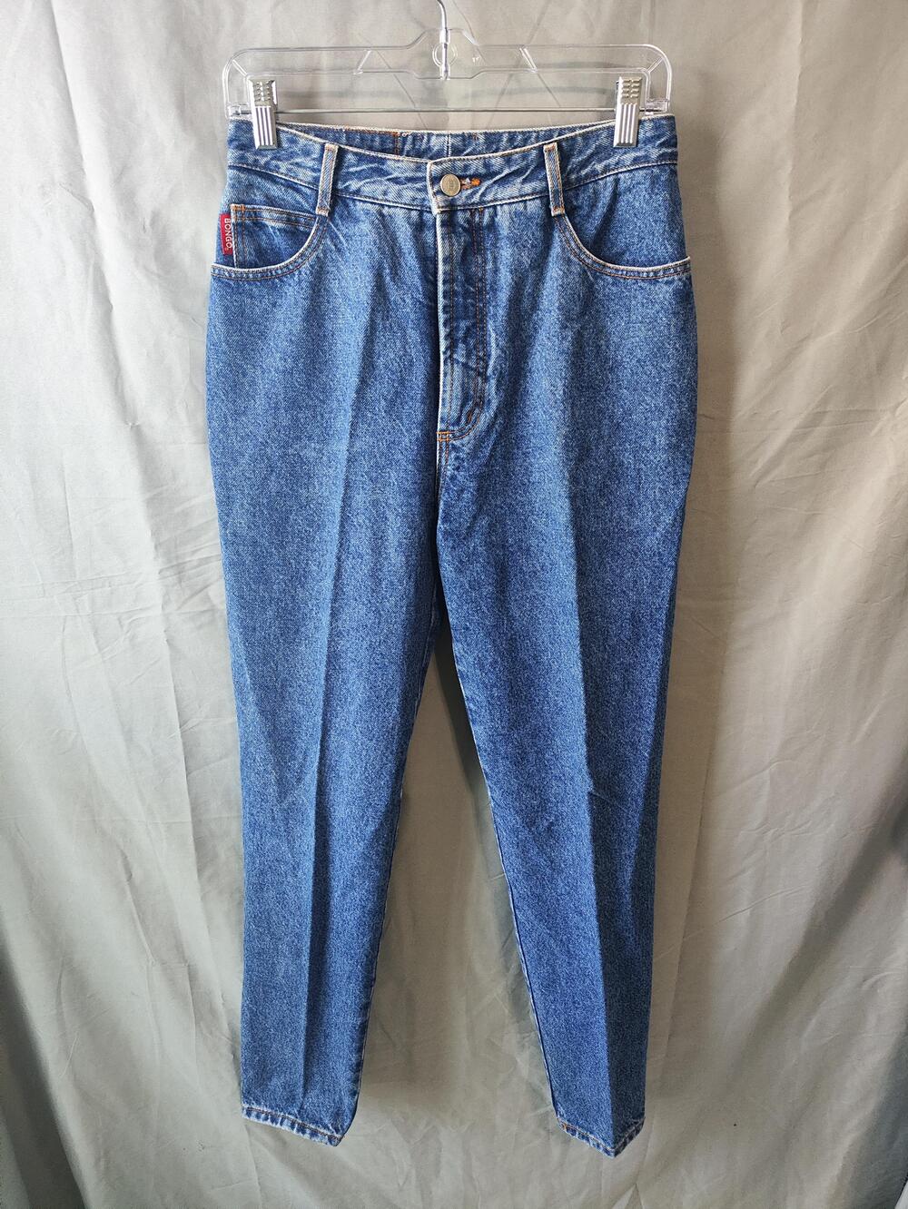 Vintage Bongo Jeans Womens 9 Tapered Mom High Waisted Made USA 90s Denim Pants